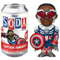 Funko Soda Captain America (Metallic, Sam, International, Opened)  **Chase**