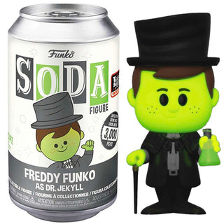 Funko Soda Freddy as Dr. Jekyll Glow in the Dark, Sealed - 2022 Fright Night Exclusive