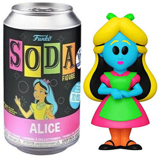 Funko Soda Alice Blacklight, Opened - Funko Shop Exclusive **Chase**