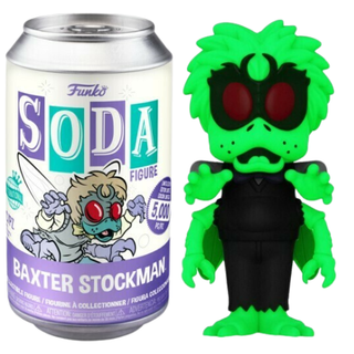 Funko Soda Baxter Stockman, Glow in the Dark, International, Opened Chase