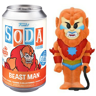 Funko Soda Beast Man Flocked, Opened, International  **Chase**