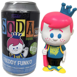 Funko Soda Freddy Blue Shirt, Pink Hair, Blue Crown, Blacklight, Sealed - 2022 Fright Night Exclusive