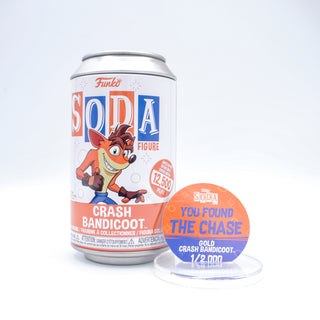 * Funko Soda Crash Bandicoot (Gold, Opened) **Chase**