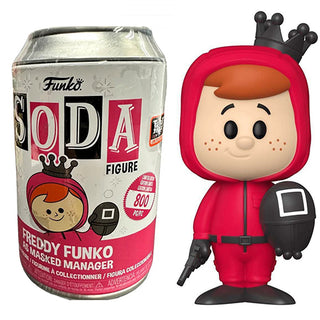 Funko Soda Freddy as Masked Manager Square, Opened - 2022 Fright Night Exclusive
