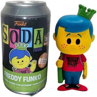 Funko Soda Freddy (Pink Shirt, Blue Hair, Green Crown, Black Light, Sealed) - 2022 Fright Night Exclusive