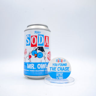 * Funko Soda Mr. Owl Flocked, International, Opened **Chase**