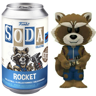 Funko Soda Rocket Flocked, Opened - 2021 NYCC Exclusive  **Chase**