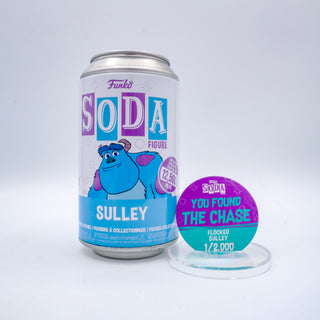 * Funko Soda Sulley Flocked, Opened **Chase**