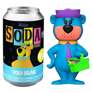 Funko Soda Yogi Bear Blacklight, Blue, Opened - 2022 FunKon Exclusive **Chase**