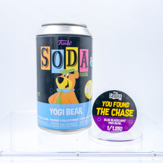 * Funko Soda Yogi Bear Blacklight, Blue, Opened – 2022 FunKon Exclusive **Chase**