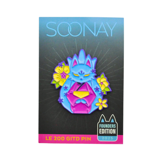 * Seated Soonay Glow in the Dark Enamel Pin by Priscilla Wilson – 7BAP Exclusive Founders Edition /200 pieces