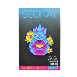 * Seated Soonay Glow in the Dark Enamel Pin by Priscilla Wilson – 7BAP Exclusive Founders Edition /200 pieces