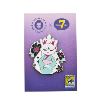 * Seated Soonay (Blue Kimono) Enamel Pin by Priscilla Wilson – 7BAP Exclusive /100 pieces
