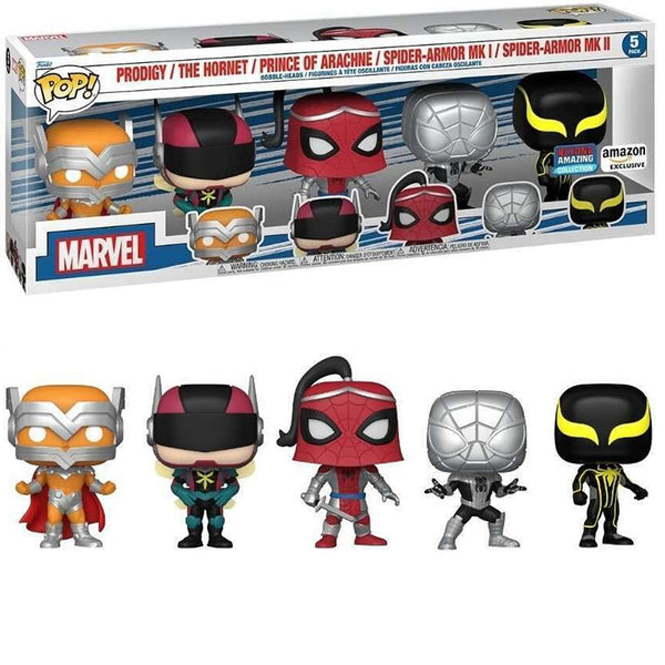 Beyond good amazing spiderman Funko 5 pack