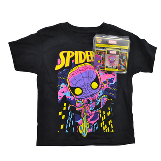 * Spider-Man Blacklight Pocket Pop & Tee Set Youth Size S