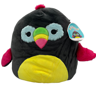 * Squishmallows Official 12" Black Light Exclusive Tito the Toucan Soft Plush