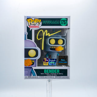 * Signature Series John Dimaggio Signed Pop – Bender (Futurama) 1757 – Specialty Series Exclusive /50 pieces