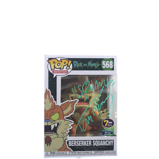 * Signature Series Tom Kenny signed Pop – Berserker Squanchy, Rick and Morty 568 /25 pieces