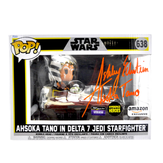 * Signature Series Ashley Eckstein Signed Pop – Ahsoka Tano in Delta 7 Jedi Starfighter Rides 638 – Amazon Exclusive