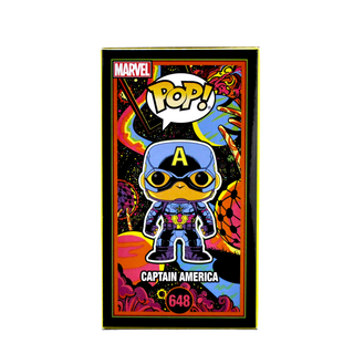* Signature Series Chris Evans Signed Pop – Captain America (Black Light) 648 – Target Exclusive / 1 of 1