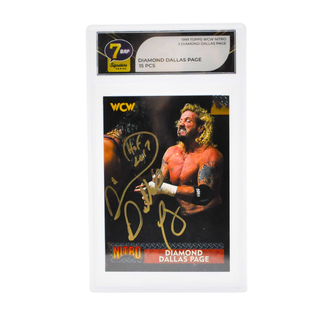 * Signature Series Diamond Dallas Page Signed Card – 1999 Topps WCW Nitro Diamond Dallas Page #3 /15 pieces