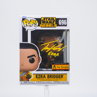 * Signature Series Taylor Gray Signed Pop – Ezra Bridger Rebels 696 – Toy Temple Exclusive /50 pieces