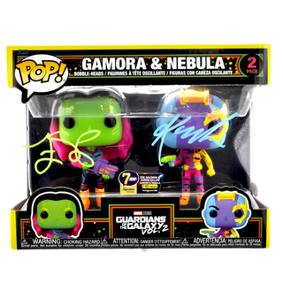 * Signature Series Zoe Saldana & Karen Gillan Signed 2-Pack – Gamora & Nebula 2-Pack (Blacklight) /145 pieces