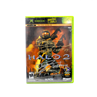 * Signature Series Steve Downes & Jen Taylor Signed Game – Halo 2 XBox /15 pieces