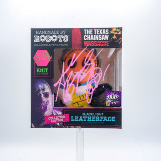 * Signature Series Andrew Bryniarski Signed Handmade By Robots – Leatherface (Blacklight) 393 – 7BAP Exclusive First to Market /20 pieces