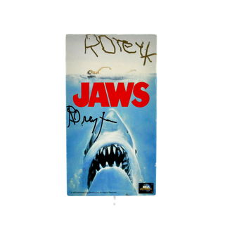 * Signature Series Richard Dreyfuss Signed VHS – Jaws /10 pieces (Signed Twice)