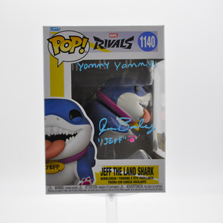 * Signature Series Jon Bailey Signed Pop – Jeff the Land Shark Marvel Rivals 1140 /35 pieces