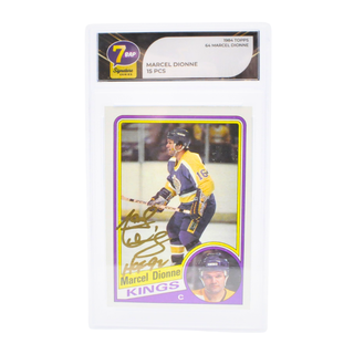 * Signature Series Marcel Dionne Signed Card – 1984 Topps Marcel Dionne #64 /15 pieces