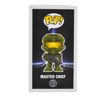* Signature Series Steve Downes 1-of-1 Signed Pop – Master Chief (Gold, Halo 4) 03 – Blockbuster Exclusive /1 piece