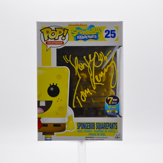 * Signature Series Tom Kenny Signed Pop – Spongebob Squarepants Gold 25 /2 pieces