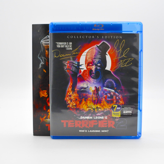 * Signature Series Damien Leone & David Howard Thortan Signed Blu-Ray – Terrifier 2 Collector's Edition /15 pieces