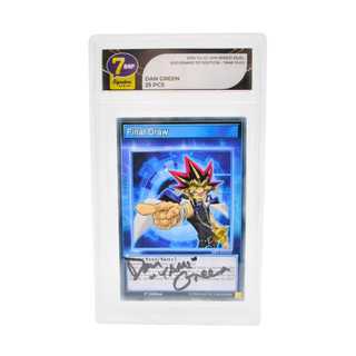 * Signature Series Dan Green Signed Card – 2019 Yu-Gi-Oh! Speed Duel Final Draw Yami Yugi 1st Edition /25 pieces