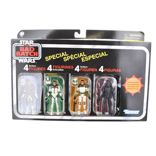 * 2021 Kenner The Vintage Collection Star Wars The Bad Batch 4-Pack – Clone Captain Rex, Clone Captain Ballast, Clone Captain Grey, & Elite Squad Trooper