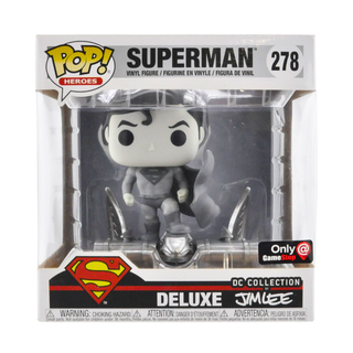 * Funko Pop! Superman (Black & White, Jim Lee Deluxe) 278 – GameStop Exclusive