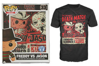 Pop Tees Freddy VS. Jason (Death Match, M) - Hot Topic Exclusive [Box Condition: 7.5/10]