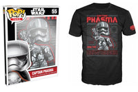 Pop! Tees Captain Phasma (Star Wars, Size M) 55 [Box Condition: 7/10]