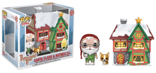 Funko Pop! Santa Claus & Nutmeg w/ House Peppermint Lane, Christmas Town 01 Vinyl Figure