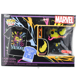 * Funko Pop! Eddie Brock Black Light and Black Light Venom Tee M, Sealed 869 – Target Exclusive