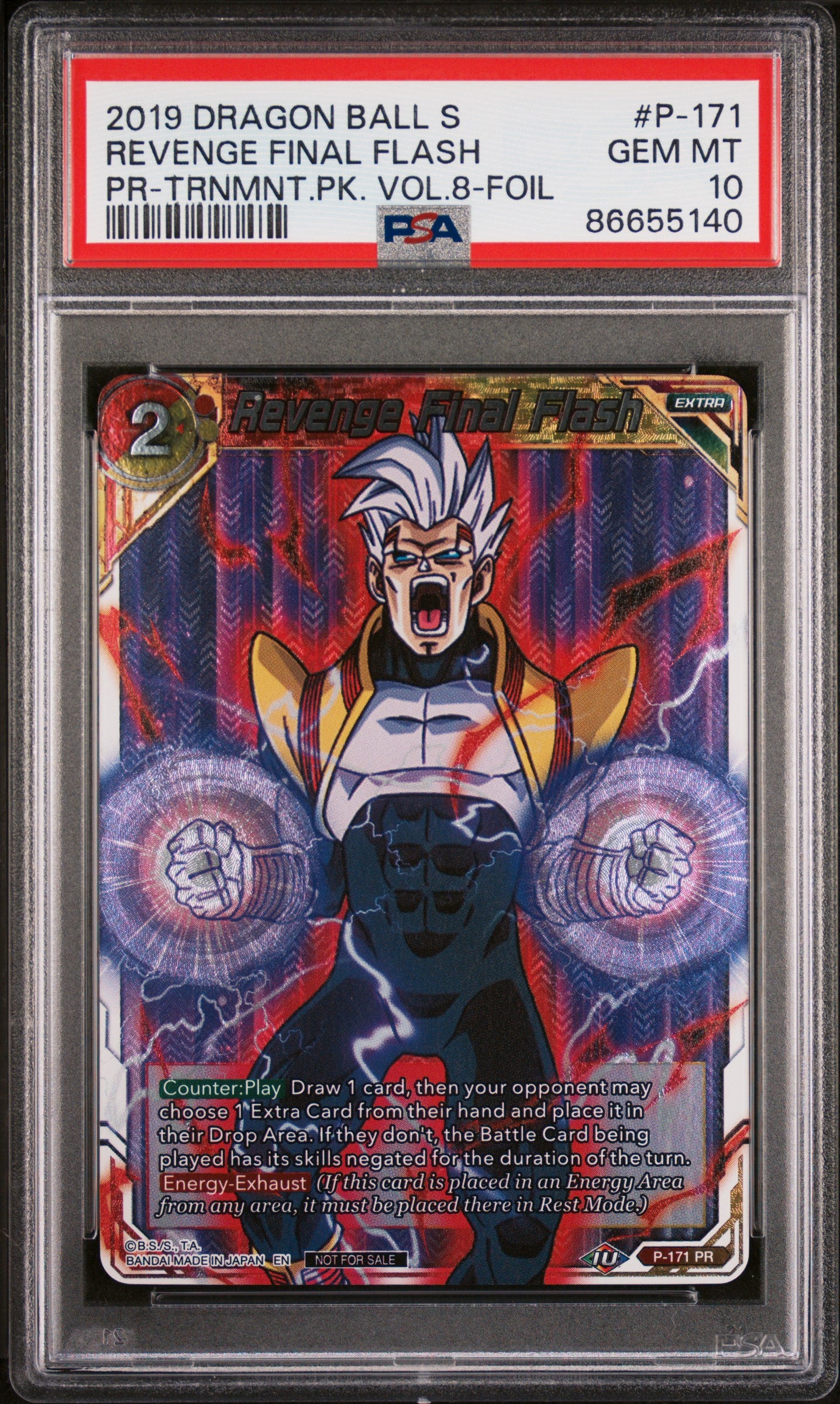 2019 DRAGON BALL SUPER REVENGE FINAL FLASH #P-171 - PSA 10 7 Bucks a Pop 2019 DRAGON BALL SUPER REVENGE FINAL FLASH #P-171 - PSA 10 7 Bucks a Pop