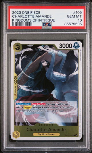 2023 ONE PIECE KINGDOMS OF INTRIGUE CHARLOTTE AMANDE #105 - PSA GEM MT 10