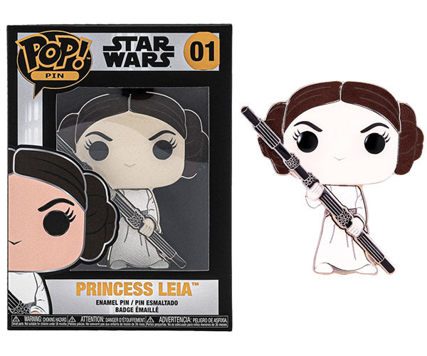 Pop! Pin Princess Leia (Star Wars) 01  [Box Condition: 6.5/10]