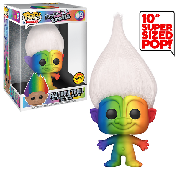 Rainbow Troll (Rainbow Body, 10-Inch, Good Luck Trolls) 09 - **Chase**  [Condition: 7/10]