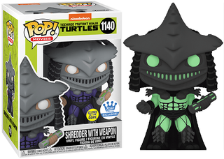 Shredder w/ Weapon (Glow in the Dark, Teenage Mutant Ninja Turtles Movie) 1140 - Funko Shop Exclusive