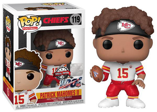 Patrick Mahomes II (White Jersey, Kansas City Chiefs, NFL) 119 - Special  Edition Exclusive [Condition: 7.5/10]