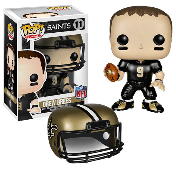 Funko Pop Football NFL 11 New Orleans Saints Drew Brees NEW IN PROTECTOR BOX