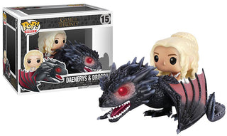 Funko Pop! Daenerys & Drogon Rides, Game of Thrones 15 Vinyl Figure [Light Damage]